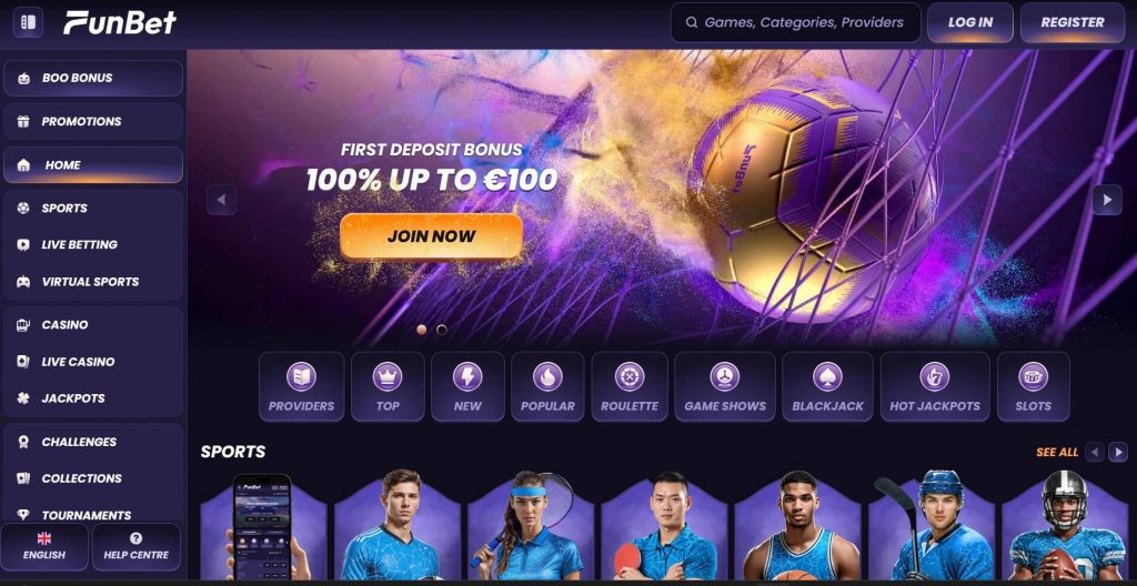 Головна сторінка Фанбет