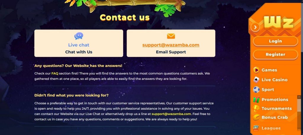 Альтернативний сайт Вазамба