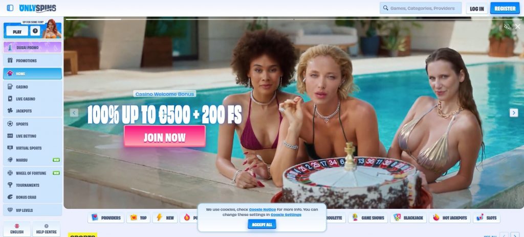 Головна сторінка ОнліСпінс