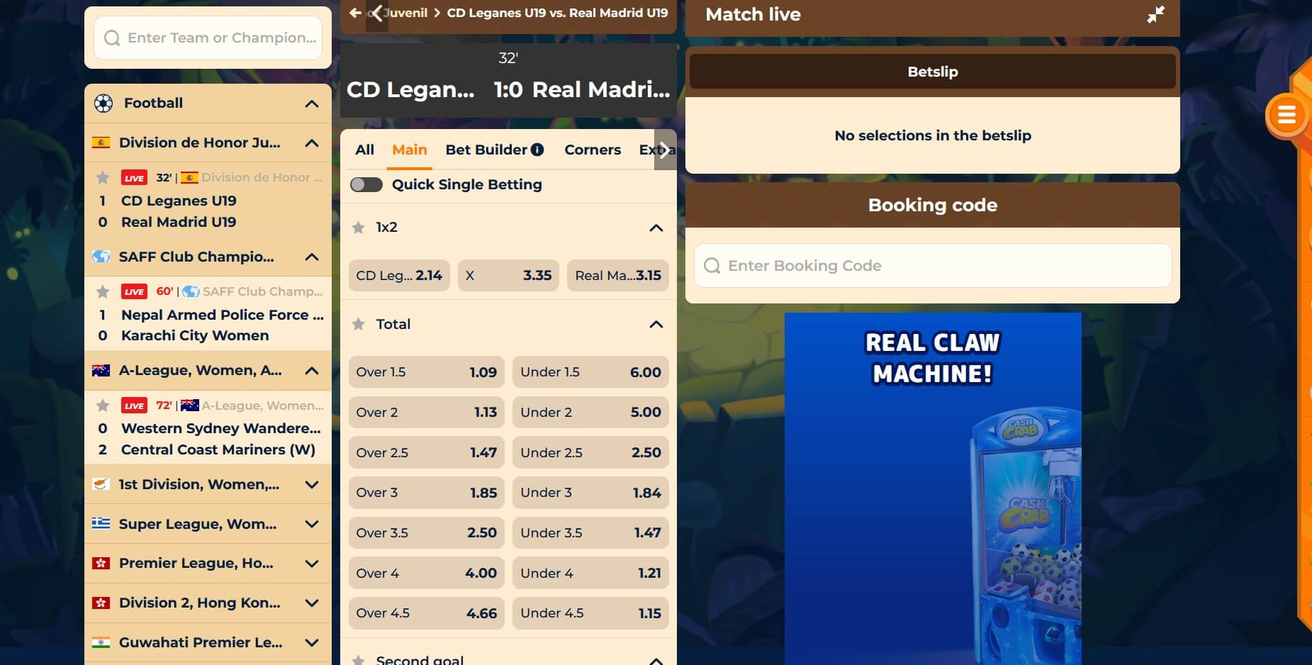 Ставки на спорт в Вазамба