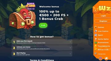 Стартовий бонус Вазамба