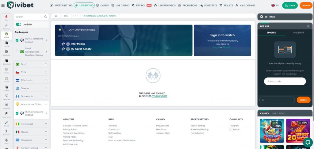 Лайв-пари в Ивибет