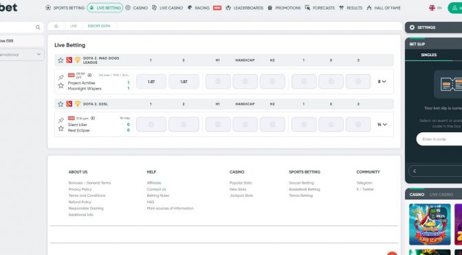 Лайв-пари на киберспорт в Ивибет