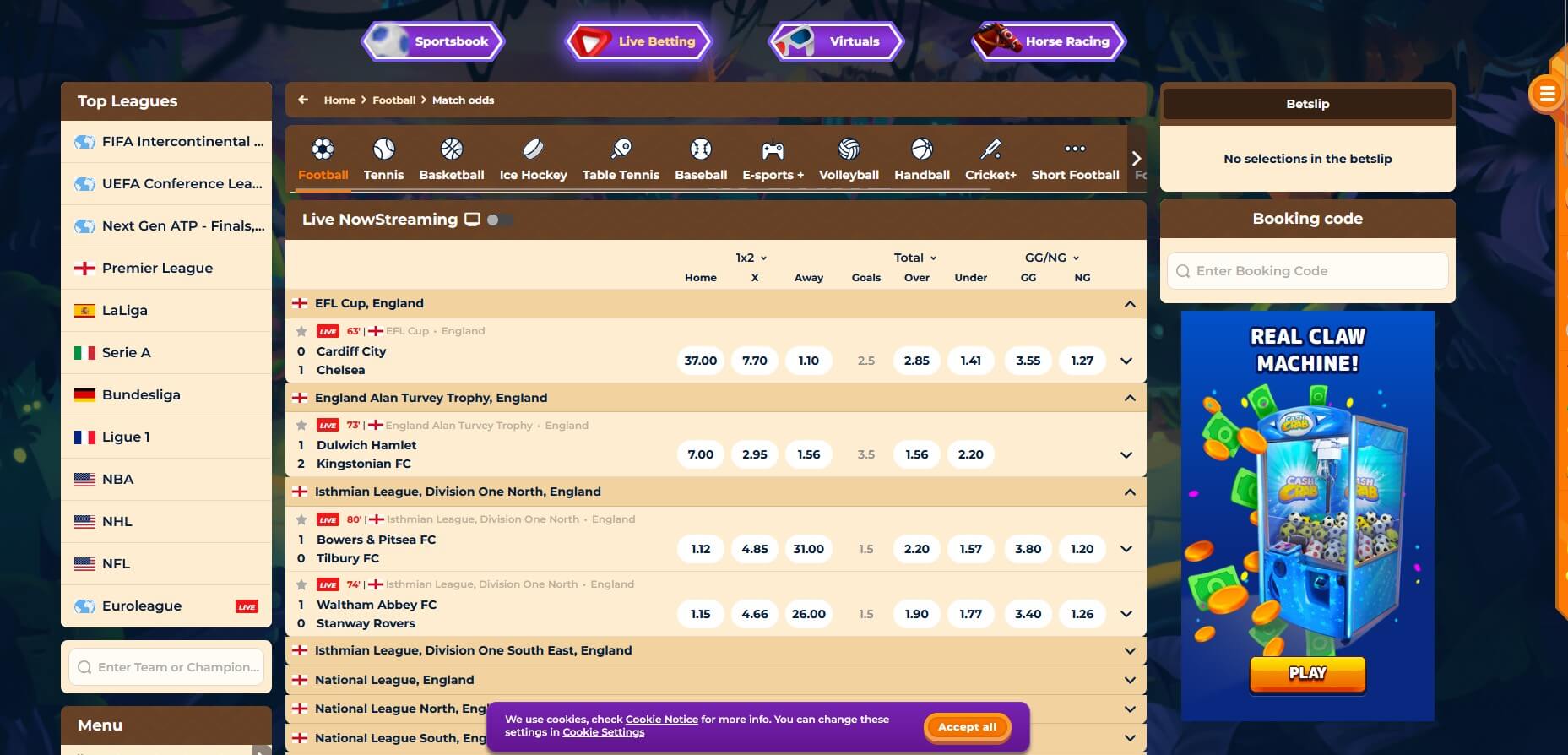 Live-ставки на Вазамба