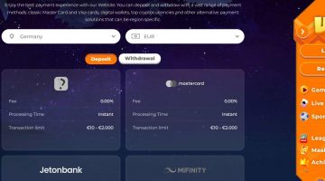 Пополнение счета Вазамба