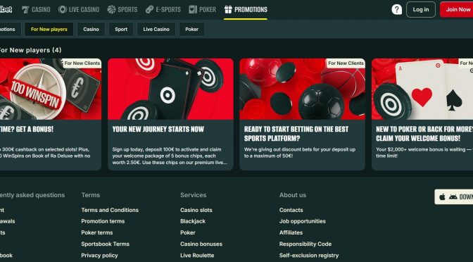 Стартовый бонус Оптибет