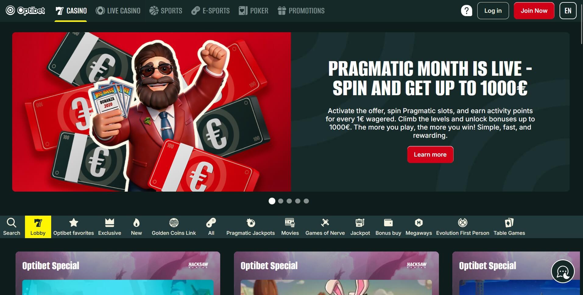 Казино Оптибет